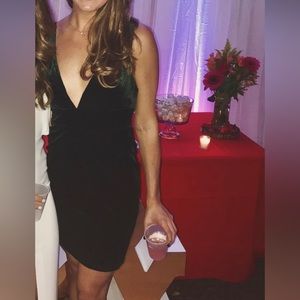 Lulus green velvet mini